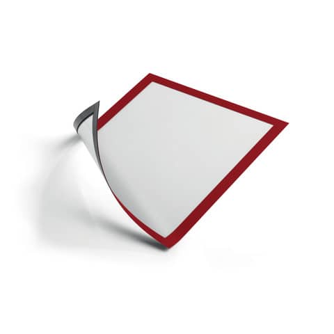 Cornici con pannello magnetico DURABLE DURAFRAME® MAGNETIC A4 PPL rigido rosso 236x323 mm  conf. 5 - 486903